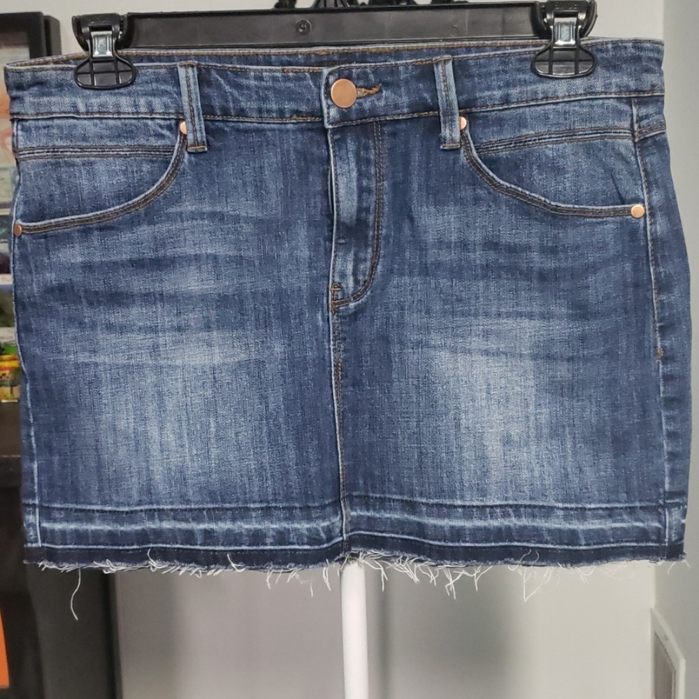 NWT Denim mini skirt